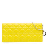 Lambskin Cannage Lady Dior Wallet On Chain